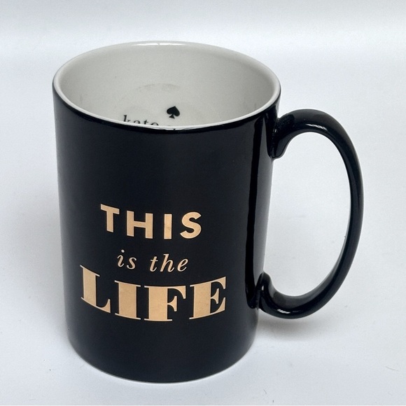 Kate Spade New York x Lenox “Simply Sparkling” Mug – “This Is The Life” 12oz NWT - Picture 1 of 8